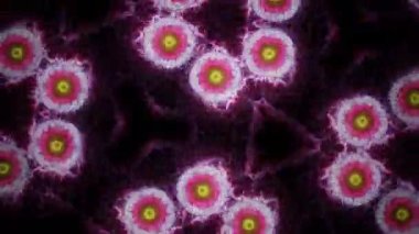 Parlak kaleydoskop, parlak, soyut bir arka plan. döngü kaleydoskop canlandırması