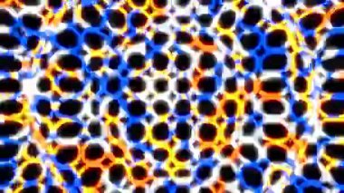 Parlak neon parlayan soyut bir arkaplan. Parlak renkli müzik arka planı. Döngü videosu.