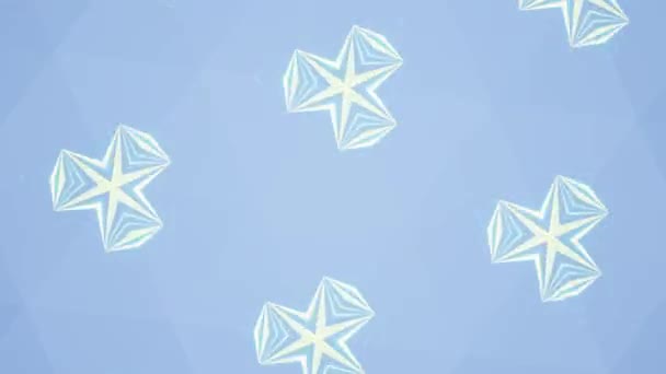 Блестящий Калейдоскоп Неоновый Светящийся Абстрактный Фон Анимация Петельного Калейдоскопа — стоковое видео