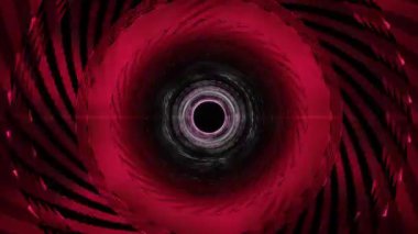 Titreyen ışığı olan metal bir tüp. Soyut bilim kurgu arkaplanı