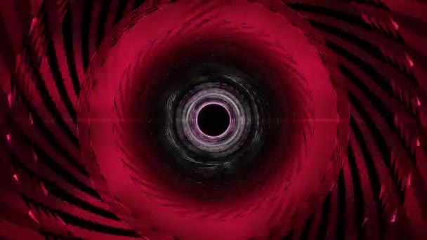 Металева Трубка Мерехтливим Світлом Абстрактний Науково Фантастичний Фон — стокове відео