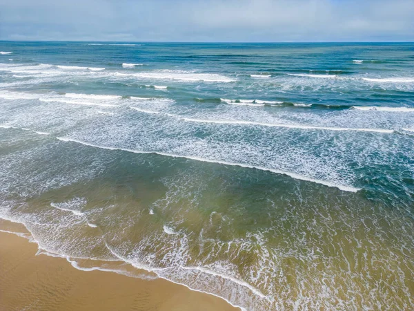 Κύματα Και Άμμος Έναν Πράσινο Ωκεανό Στο Torres Rio Grande — Φωτογραφία Αρχείου