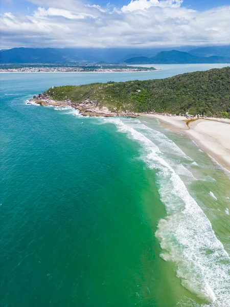 Aerial View Naufragados Beach Florianopolis Santa Catarina Brazil — Stock Photo, Image