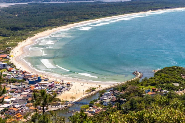 Aerial View Barra Lagoa Beach Santa Catarina Brazil — Stock Photo, Image