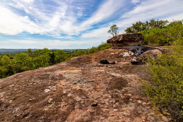 Jeolojik Oluşum Orman Cacapava Sul Rio Grande Sul Brezilya — Stok fotoğraf