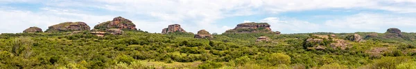 Panorama Över Geologiska Formationer Och Skog Cacapava Sul Rio Grande — Stockfoto