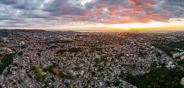 Cidade Porto Alegre Pôr Sol — Fotografia de Stock
