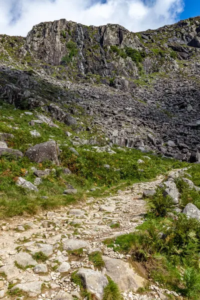 Wicklow dağlarındaki şelale ve kayalık dağ, Wicklow, İrlanda