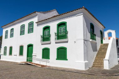 Eski köy merkezindeki tarihi ev, Laguna, Santa Catarina, Brezilya