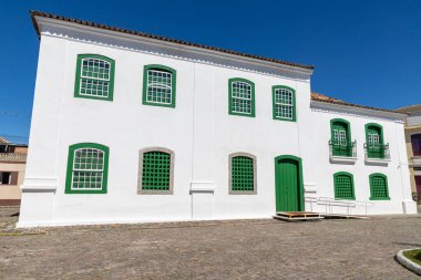 Eski köy merkezindeki tarihi ev, Laguna, Santa Catarina, Brezilya