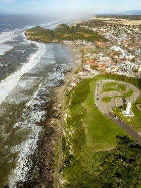 Deniz feneri, Cal plajı ve Guarita parkı, Torres, Rio Grande do Sul, Brezilya