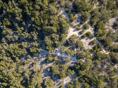 River Place Doğa Yolu 'nun havadan görünüşü, Austin, Teksas, ABD