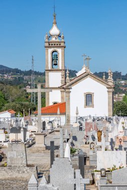 Mezarlık ve kilise, Viana do Castelo, Portekiz