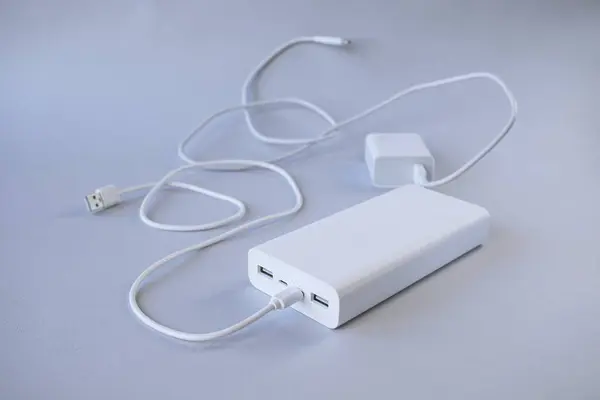 Power bank, external battery and USB cable, universal mobile battery for recharging gadgets