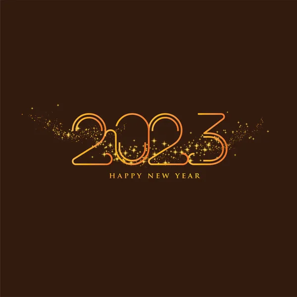 2023 Щасливий Дизайн Новорічної Листівки Векторна Графіка