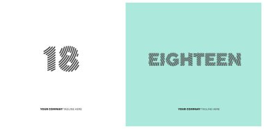 Yıldönümü posteri 18 numaralı yaratıcı şablon