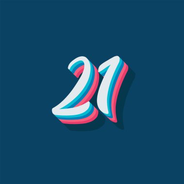 3d grafik poster arkaplanı 21 numara