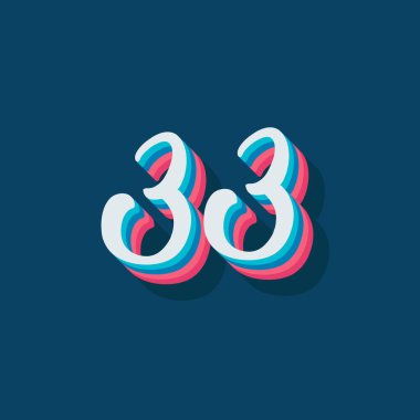 33 numaralı 3d grafik poster arkaplanı