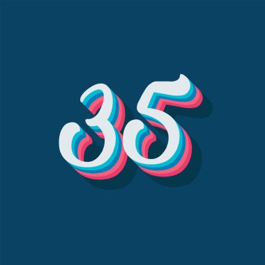 35 numaralı 3d grafik poster arkaplanı