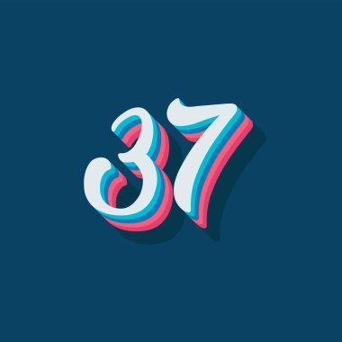 37 numaralı 3D grafik poster arkaplanı