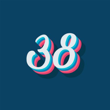 38 numaralı 3d grafik poster arkaplanı