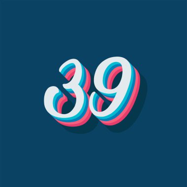 39 numaralı 3d grafik poster arkaplanı