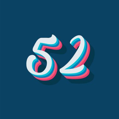 52 numaralı 3d grafik poster arkaplanı