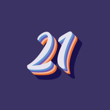 3d grafik poster arkaplanı 21 numara