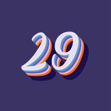 29 numaralı 3d grafik poster arkaplanı