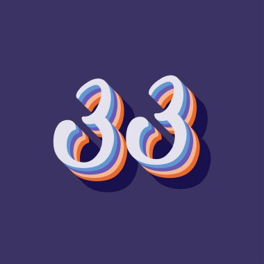 33 numaralı 3d grafik poster arkaplanı