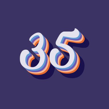 35 numaralı 3d grafik poster arkaplanı