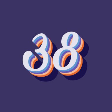 38 numaralı 3d grafik poster arkaplanı