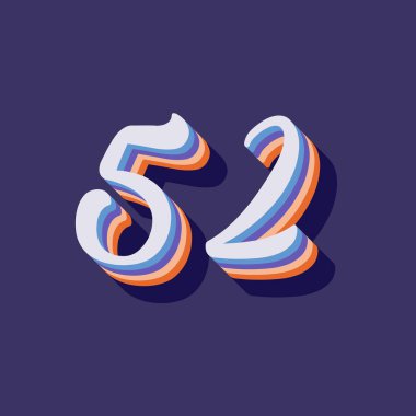 52 numaralı 3d grafik poster arkaplanı