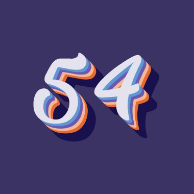 54 numaralı 3d grafik poster arkaplanı