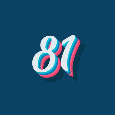 81 numaralı 3d grafik poster arkaplanı