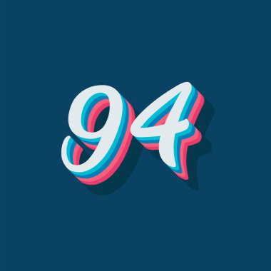 94 numaralı 3d grafik poster arkaplanı