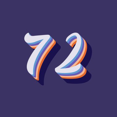 72 numaralı 3D grafik poster arkaplanı