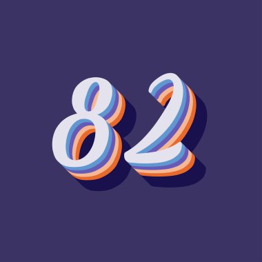 82 numaralı 3D grafik poster arkaplanı