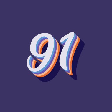 3d grafik poster arkaplanı 91 numara