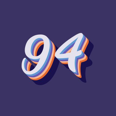 94 numaralı 3d grafik poster arkaplanı