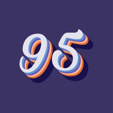 95 numaralı 3D grafik poster arkaplanı