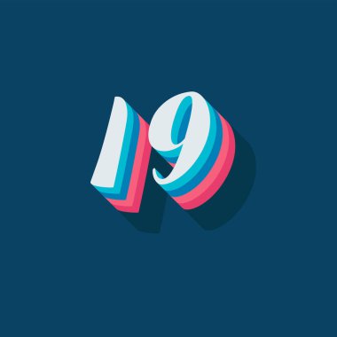 3d grafik poster arkaplanı 19 numara