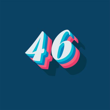 46 numaralı yaratıcı 3D poster