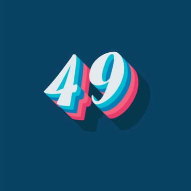 49 numaralı yaratıcı 3D poster