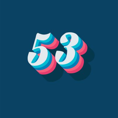 53 numaralı yaratıcı 3D poster