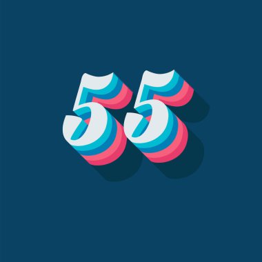 55 numaralı yaratıcı 3D poster