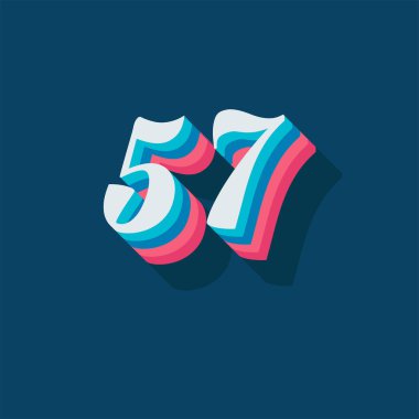 57 numaralı yaratıcı 3D poster