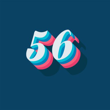 56 numaralı yaratıcı 3D poster