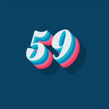 59 numaralı yaratıcı 3D poster