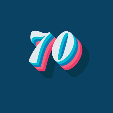 70 numaralı yaratıcı 3D poster